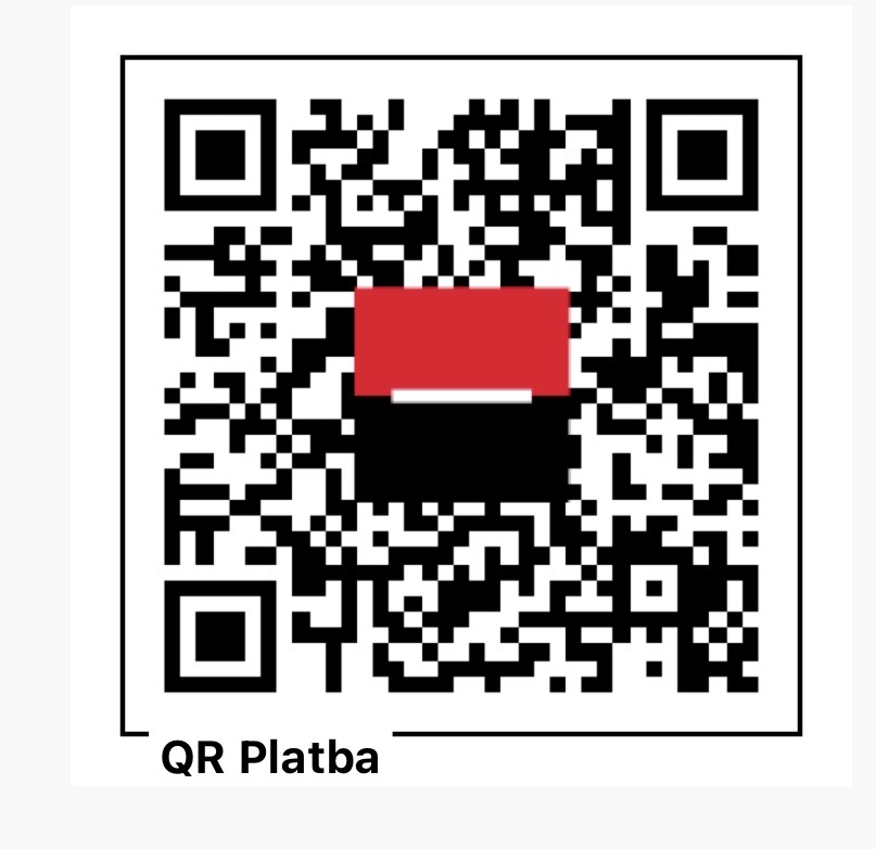 QR kód pro platbu zálohy 3 500 Kč